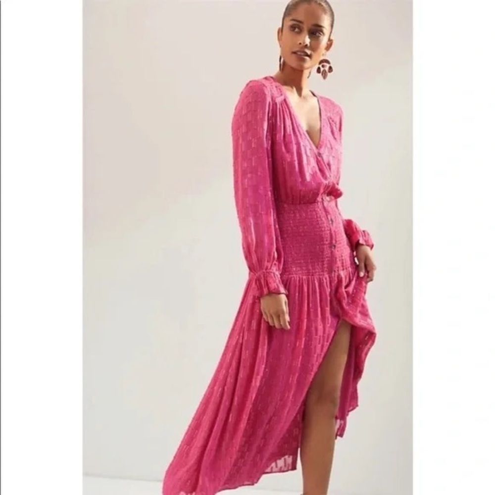 Anthropologie Smocked Maxi Dress size M in pristine condition - Picture 5 of 16